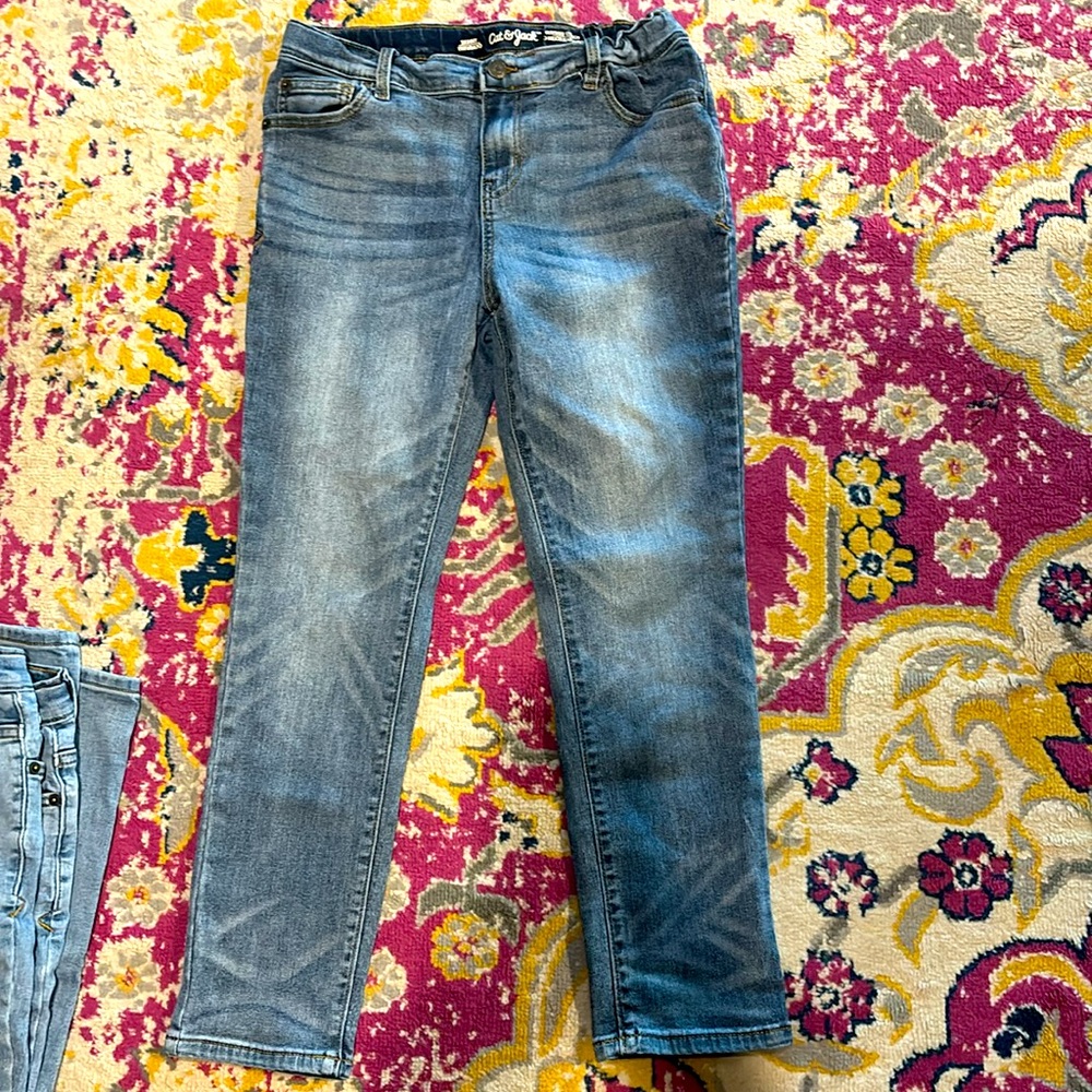 2 pairs boys size 14 Cat and Jack jeans - Picture 5 of 7